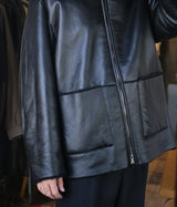 SSSTEIN 25AW "CUT-OFF MOUTON JACKET"