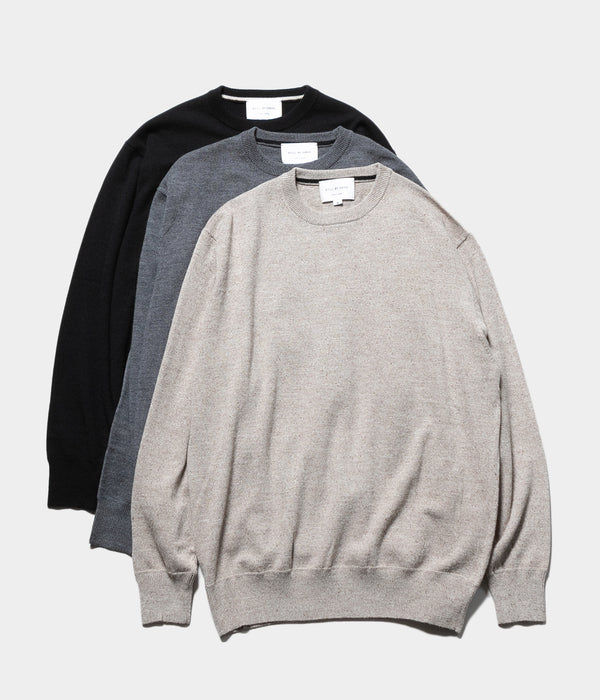 STILL BY HAND  "KN03253"Silk mixed pullover