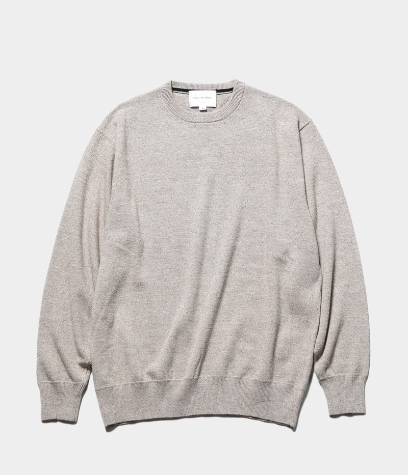 STILL BY HAND  "KN03253"Silk mixed pullover