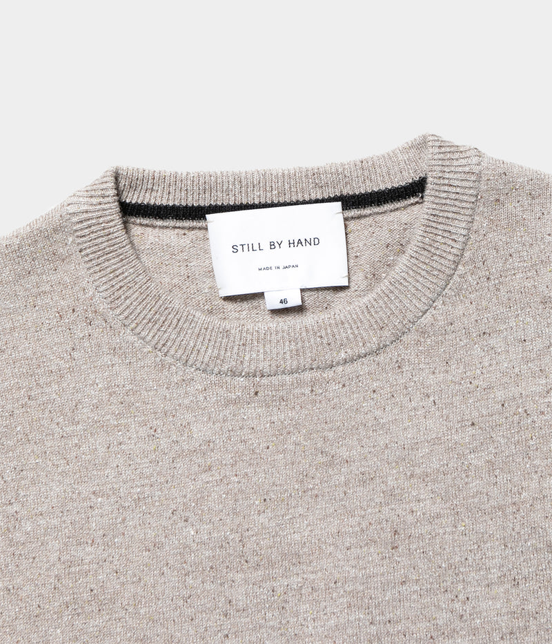 STILL BY HAND  "KN03253"Silk mixed pullover