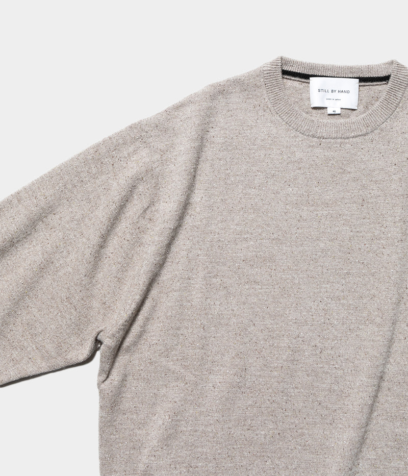 STILL BY HAND  "KN03253"Silk mixed pullover