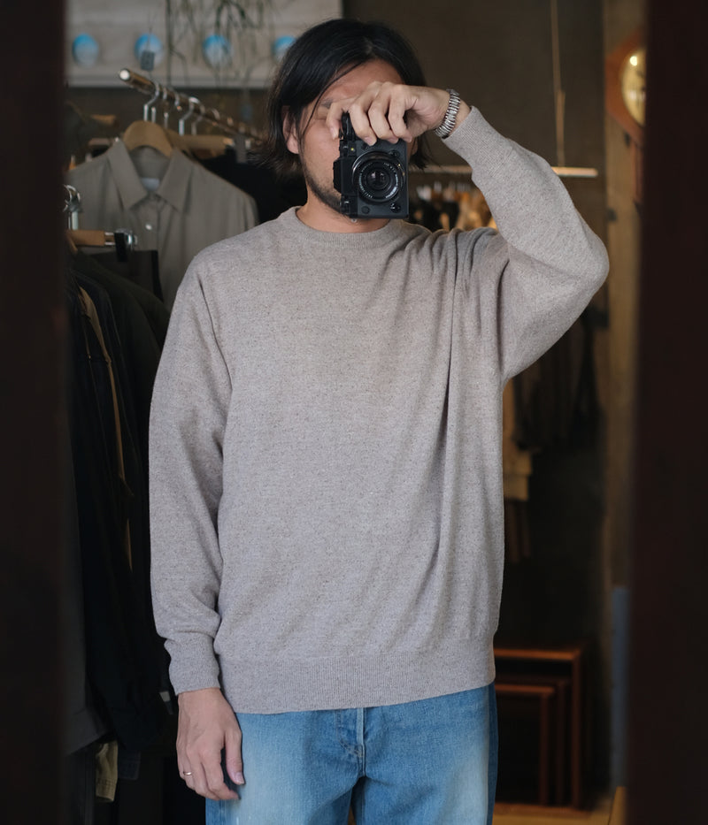 STILL BY HAND  "KN03253"Silk mixed pullover