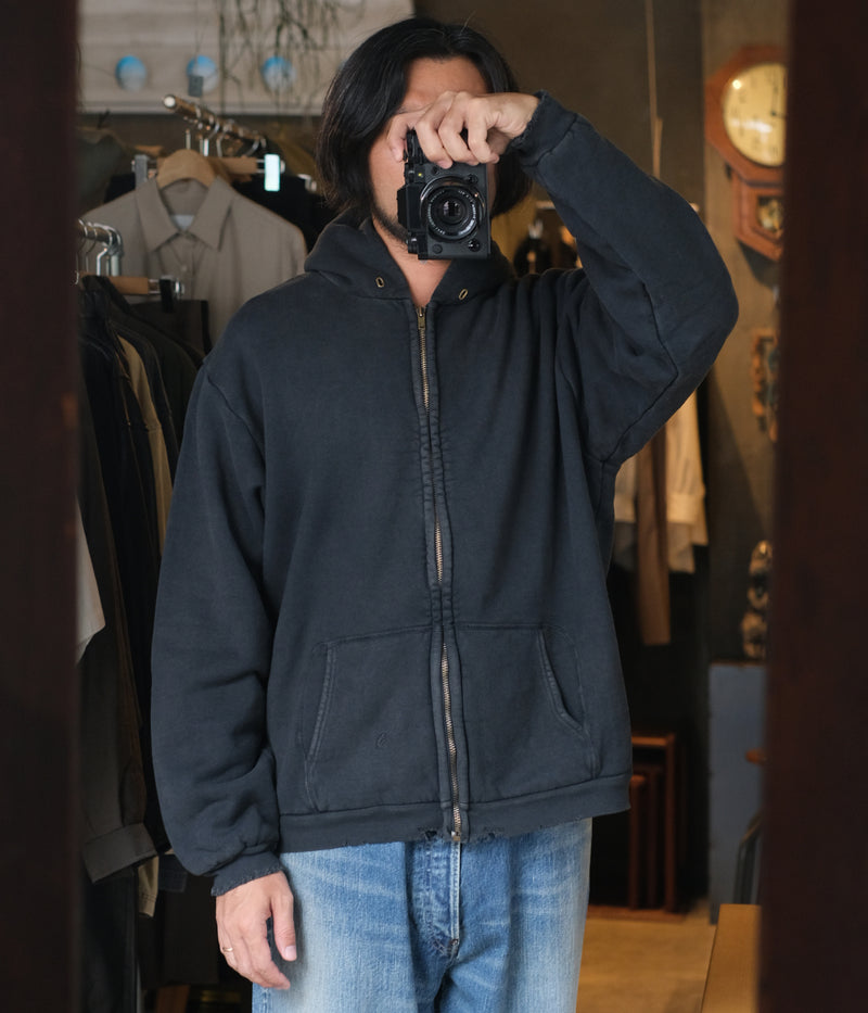 A.PRESSE 2025 Style2 "Vintage Zip Sweat Hoodie"