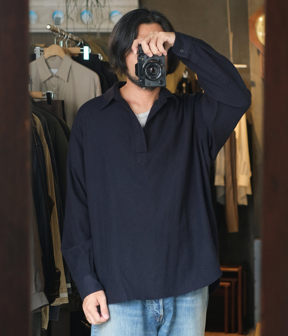 【新品】25aw A.PRESSE Wool Skipper Shirt 2 A.PRESSE 2025 Style2 