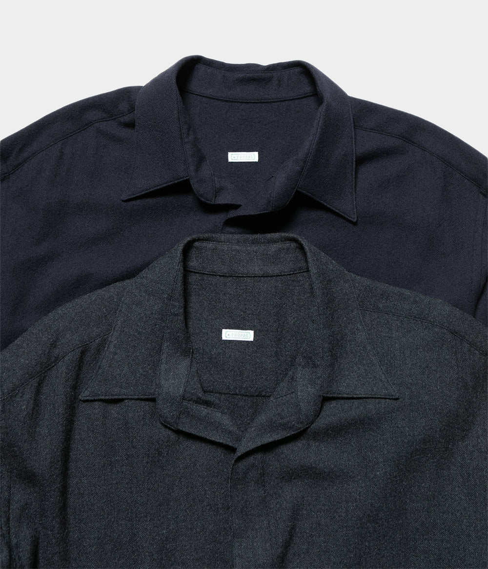 【新品】25aw A.PRESSE Wool Skipper Shirt 2 A.PRESSE 2025 Style2 