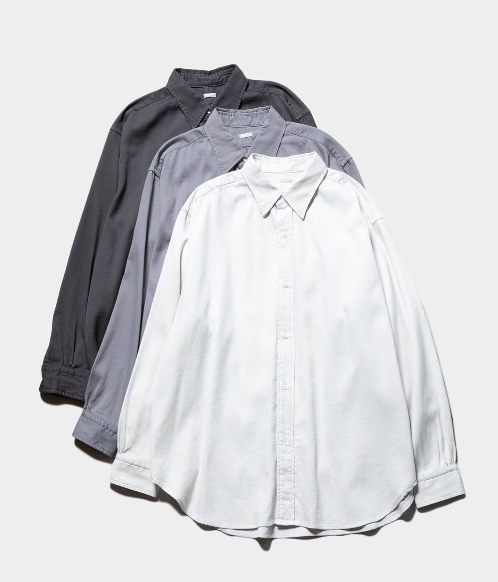 A.PRESSE 2025SS レギュラーカラーシャツ ターコイズ サイズ2 A.PRESSE - アプレッセ Double Weave Twill Regular Collar Shirt