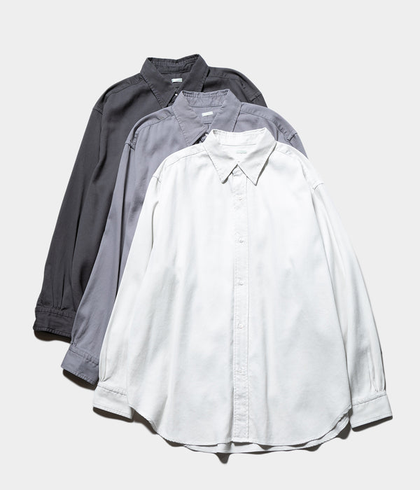 A.PRESSE 2025 Style2 "Double Weave Twill Regular Collar Shirt"