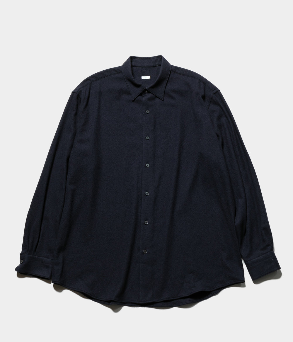【美品・2024AW】A.PRESSE　ウール レギュラー カラー シャツ【２】 A.PRESSE 2025 Style2 