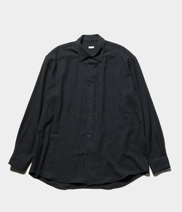 A.PRESSE 2025 Style2 "Wool Regular Collar Shirt"