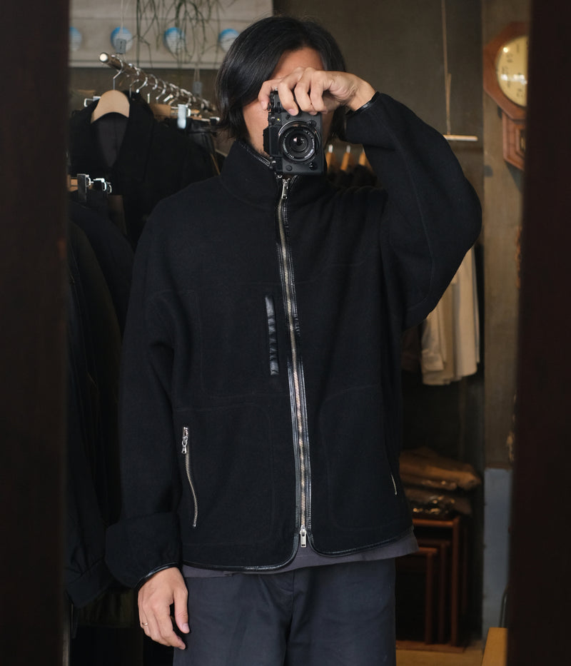 YOKE "Wool Fleece Zip Blouson"