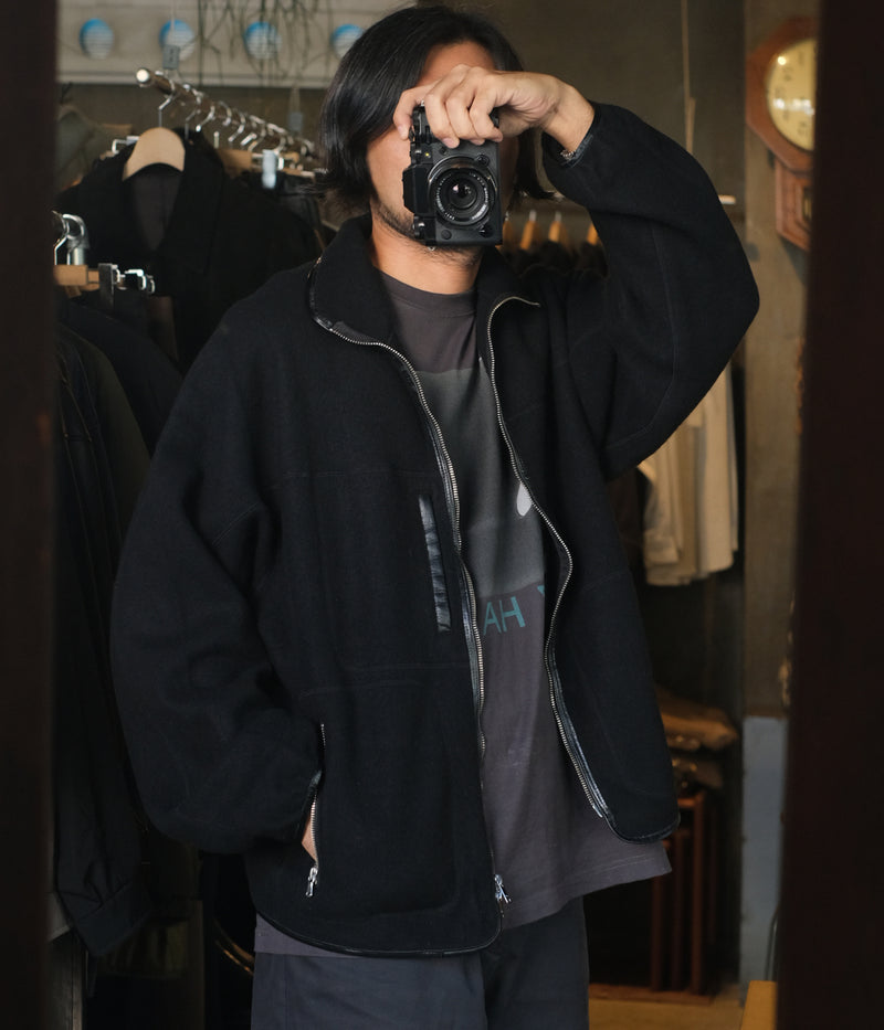 YOKE "Wool Fleece Zip Blouson"