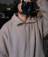 YOKE "WOOL FLEECE HALF ZIP PULLOVER"