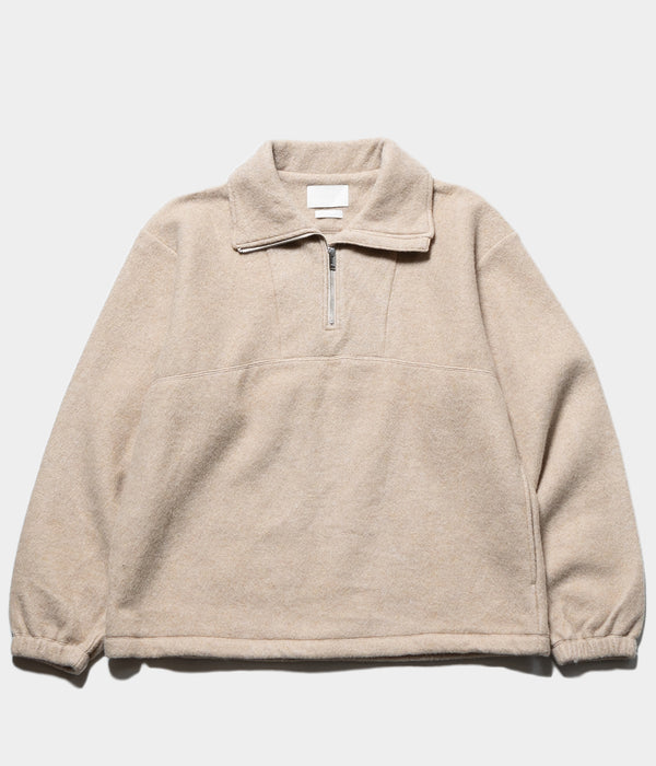 YOKE "WOOL FLEECE HALF ZIP PULLOVER"