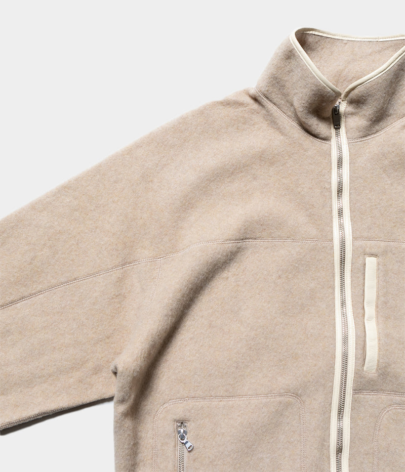 YOKE "Wool Fleece Zip Blouson"