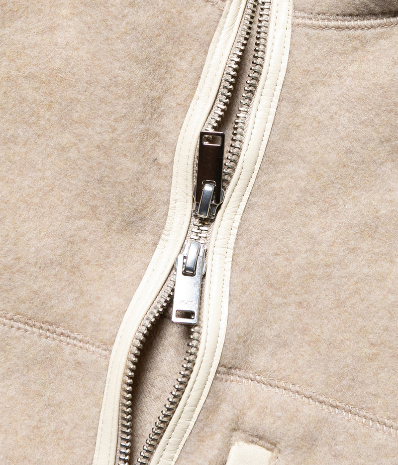 YOKE "Wool Fleece Zip Blouson"
