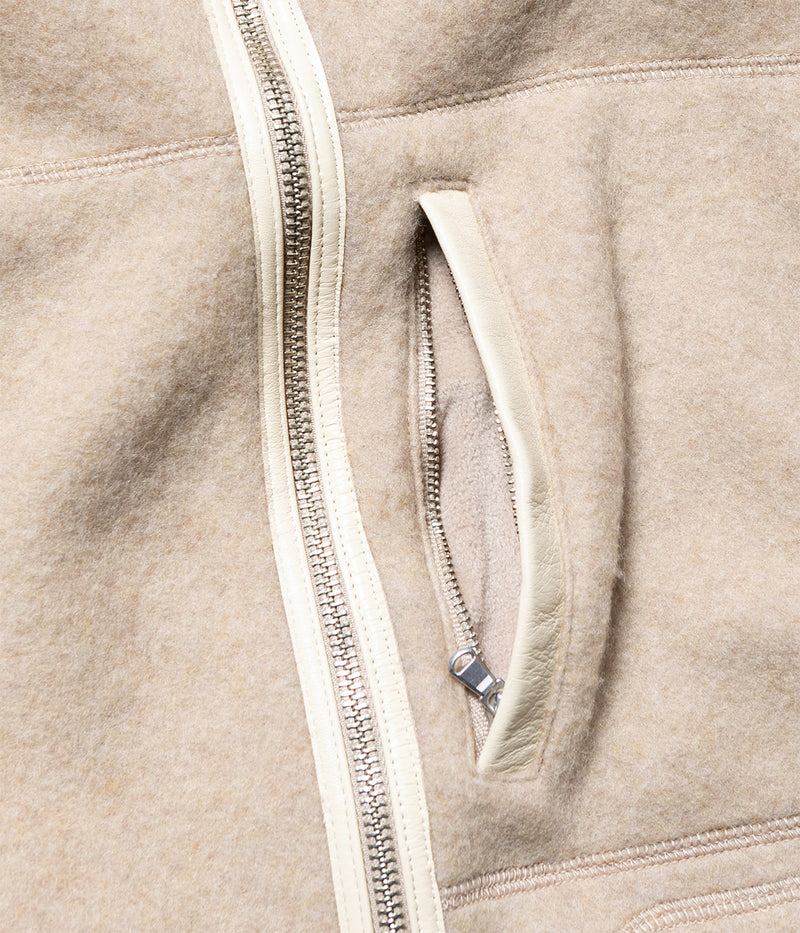 YOKE "Wool Fleece Zip Blouson"
