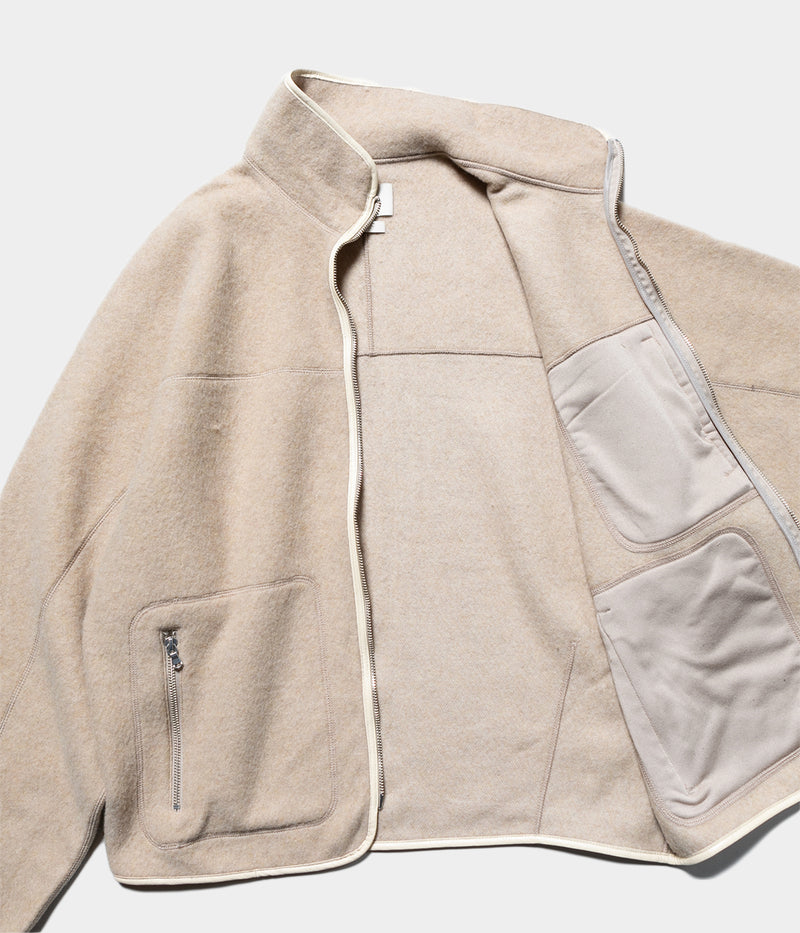 YOKE "Wool Fleece Zip Blouson"