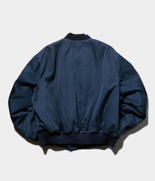 A.PRESSE 2025 Style2 "Vintage Silk Flight Jacket"