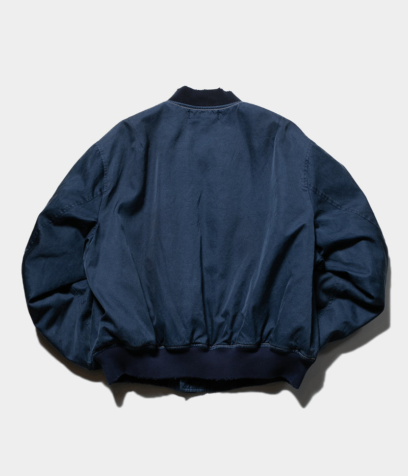 A.PRESSE 2025 Style2 "Vintage Silk Flight Jacket"
