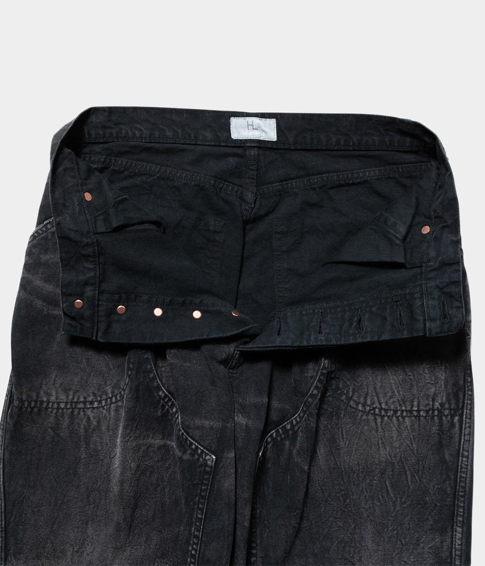 HERILL ヘリル/名作 24SS ダブルニーパンツ ペイント ダメージ 黒0 HERILL ヘリル/名作 24SS ダブルニーパンツ ペイント ダメージ 黒0