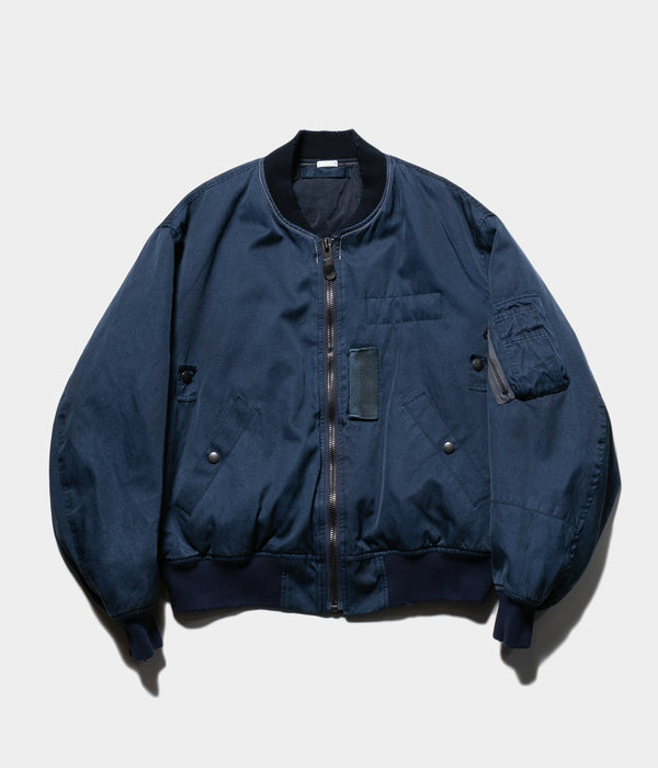 A.PRESSE 2025 Style2 "Vintage Silk Flight Jacket"