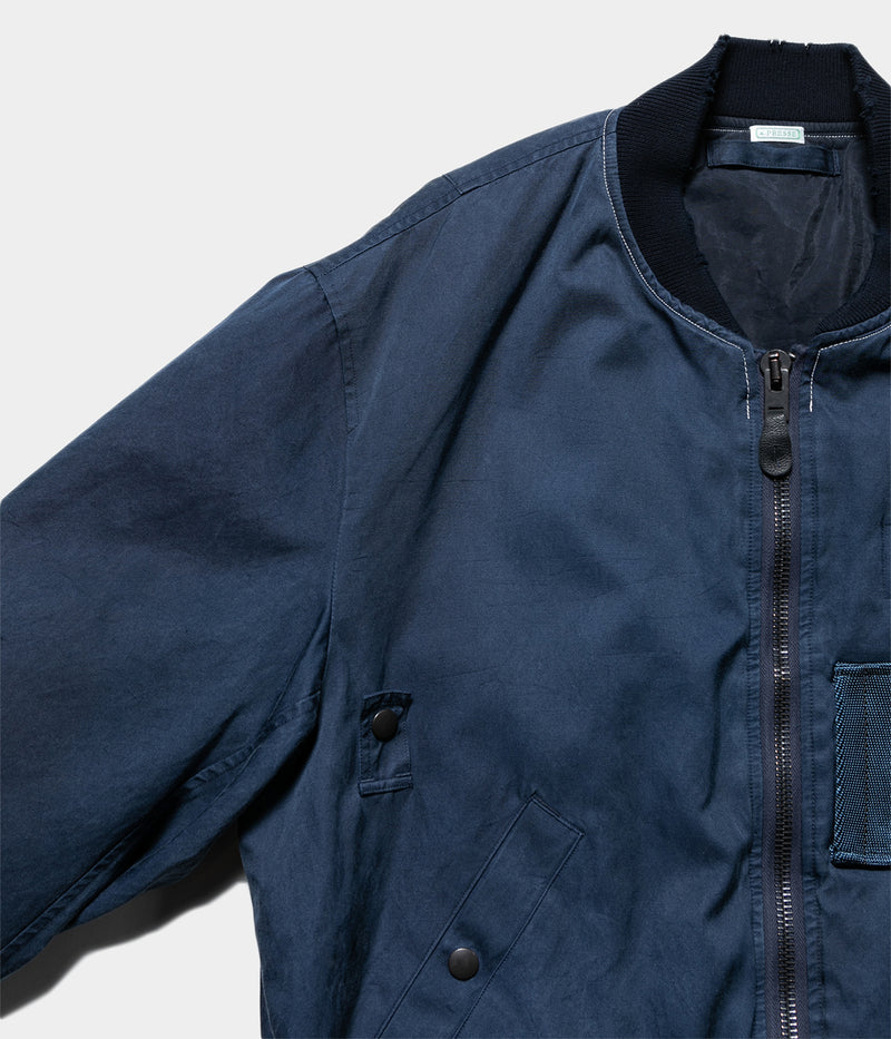 A.PRESSE 2025 Style2 "Vintage Silk Flight Jacket"