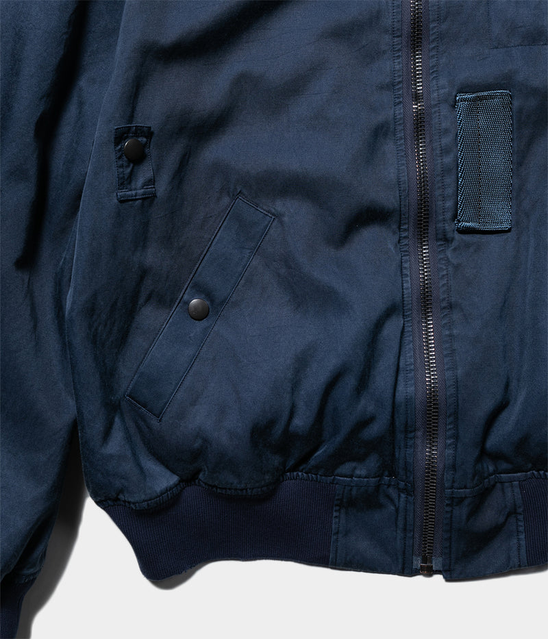 A.PRESSE 2025 Style2 "Vintage Silk Flight Jacket"