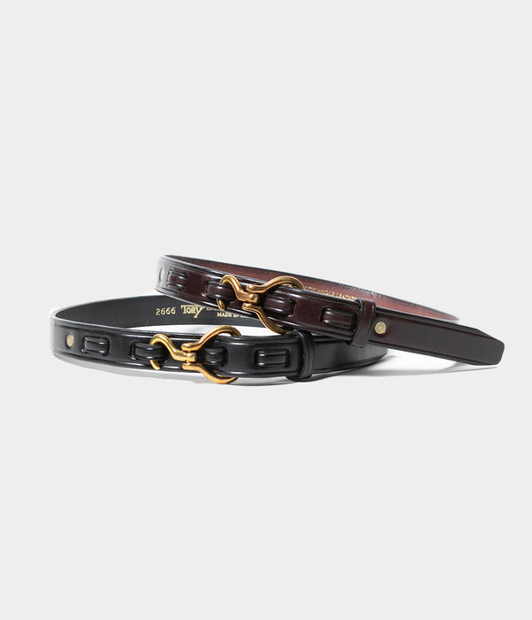 TORY LEATHER "Brass"1"Mini Hoof Pick Belt"