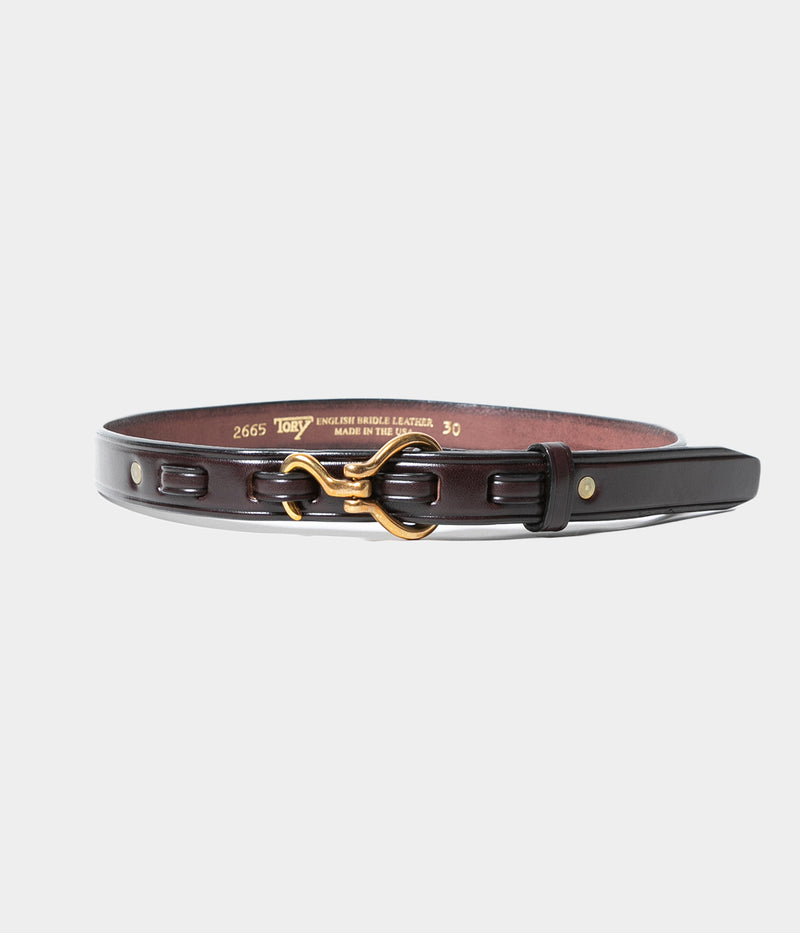 TORY LEATHER "Brass"1"Mini Hoof Pick Belt"