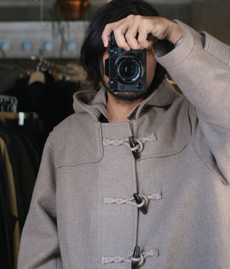 HERILL "Natural cashmere duffle coat"