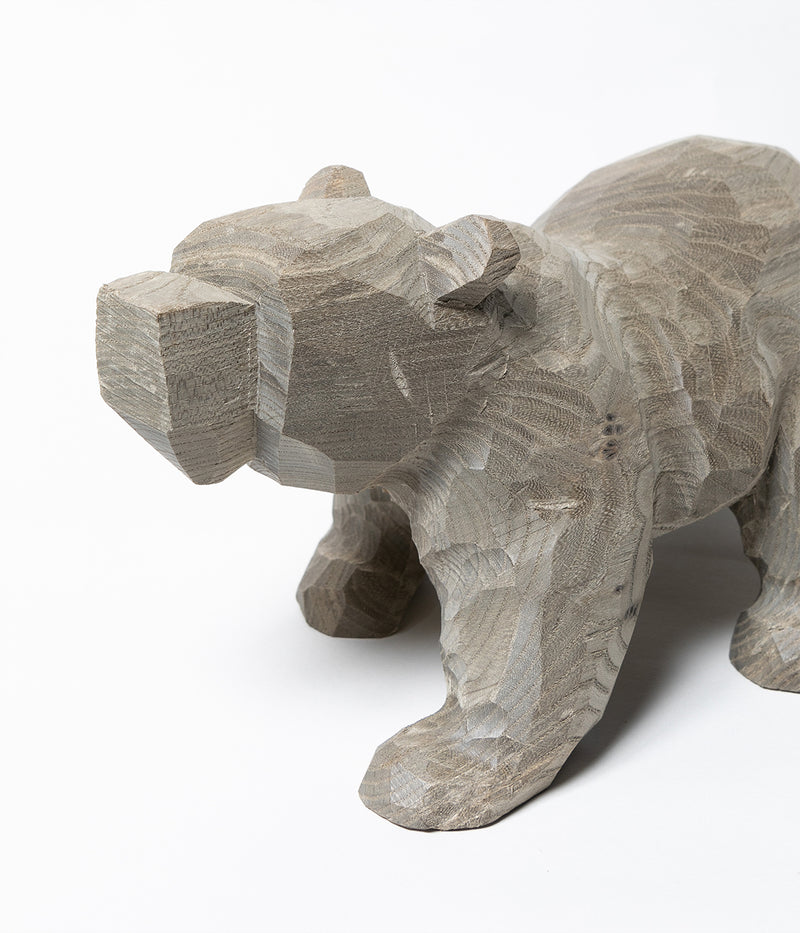 Kenji Sato "Crawling Bear Jindai Wood"