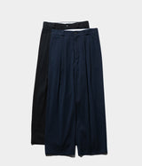 A.PRESSE 2026 Style1 "Cotton Silk Twill Wide Trousers"