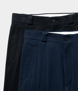 A.PRESSE 2026 Style1 "Cotton Silk Twill Wide Trousers"