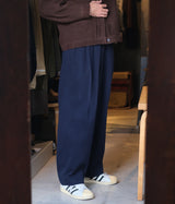 A.PRESSE 2026 Style1 "Cotton Silk Twill Wide Trousers"