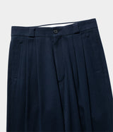 A.PRESSE 2026 Style1 "Cotton Silk Twill Wide Trousers"