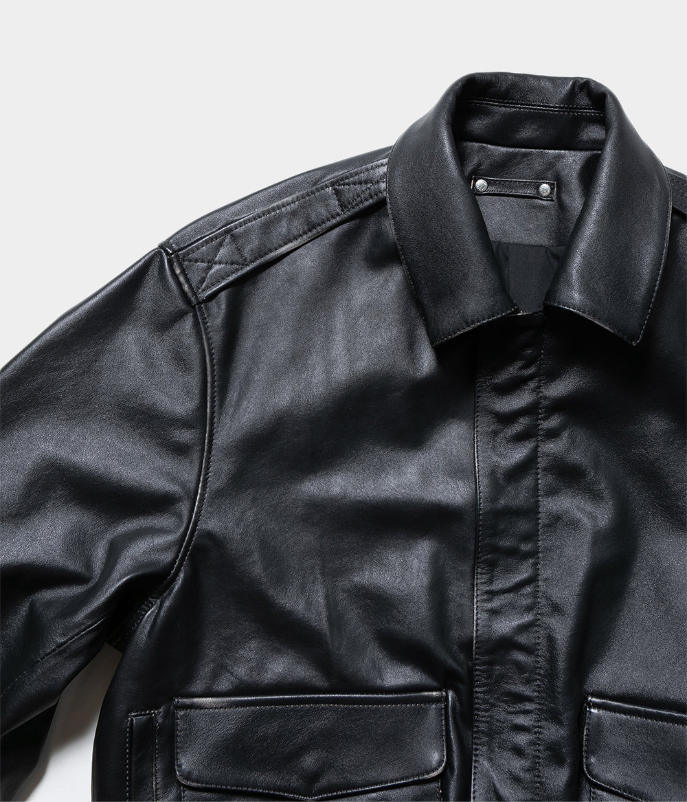 ssstein 26SS \"カウレザーヴィンテージジップジャケット\" Sサイズ 26SS Cow Leather Vintage Zip Jacket サイズS - メルカリ