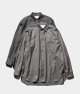 SSSTEIN 26SS "EXTRA FINE WOOL OVERSIZED REGULAR COLLAR SHIRT"