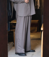 SSSTEIN 26SS "EXTRA FINE WOOL LONG WIDE TROUSERS"