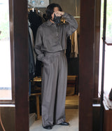 SSSTEIN 26SS "EXTRA FINE WOOL LONG WIDE TROUSERS"