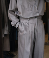 SSSTEIN 26SS "EXTRA FINE WOOL LONG WIDE TROUSERS"