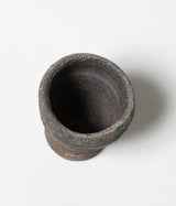 古村其飯 "窯変酒器(桐箱付)" (沖縄・荒焼)