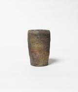 古村其飯 "窯変酒器(桐箱付)" (沖縄・荒焼)