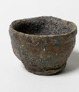 古村其飯 "窯変酒器(桐箱付)" (沖縄・荒焼)