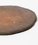 古村其飯 "丸い板皿" (沖縄・荒焼)