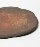 古村其飯 "丸い板皿" (沖縄・荒焼)