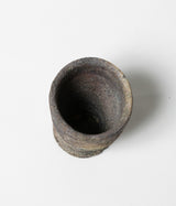 古村其飯 "窯変酒器(桐箱付)" (沖縄・荒焼)
