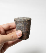 古村其飯 "窯変酒器(桐箱付)" (沖縄・荒焼)