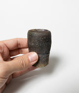 古村其飯 "窯変酒器(桐箱付)" (沖縄・荒焼)