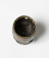 古村其飯 "窯変酒器(桐箱付)" (沖縄・荒焼)