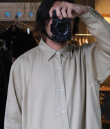 A.PRESSE 2026 Style1 "Double Weave Twill Regular Collar Shirt"